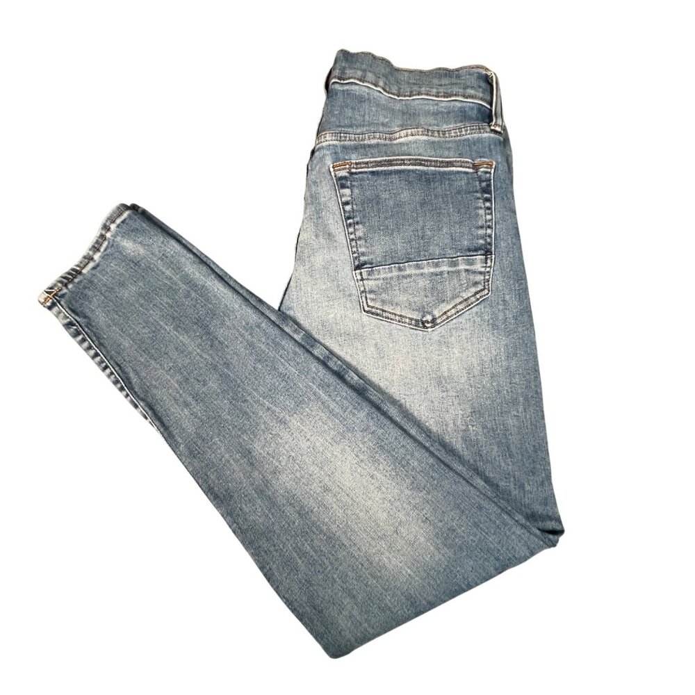 Arizona Skinny Jeans Mens Size 32x32 Distressed Blue Denim Comfortable Fit